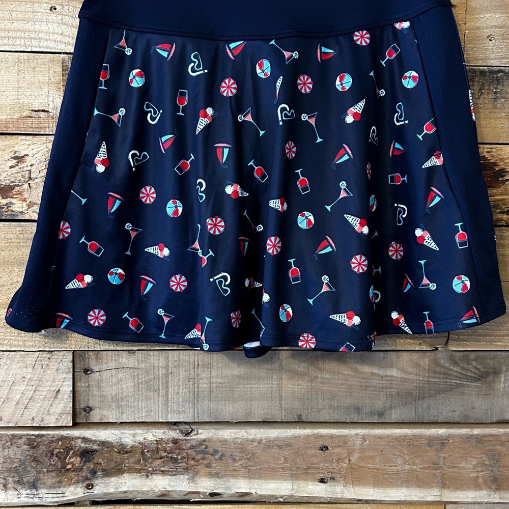 PGA Tour Summer Fun Skort Women’s XS NWT Golf Pickleball Sportswear Activewear